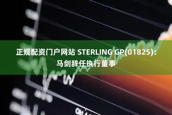 正规配资门户网站 STERLING GP(01825)：马剑辞任执行董事